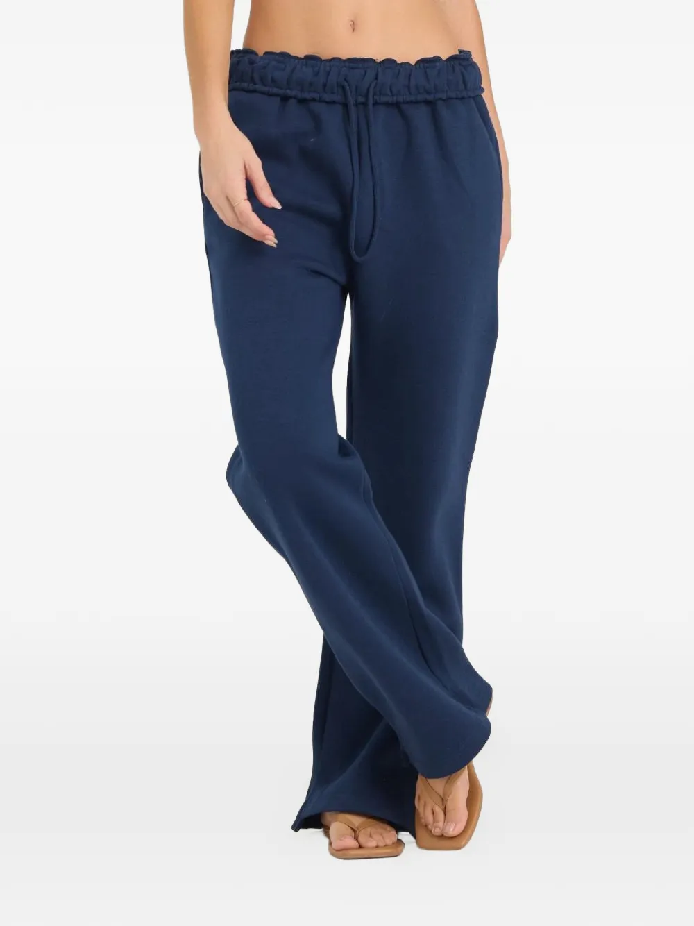 OCEAN DRIVE Essential fleece drawstring track pants - Blu