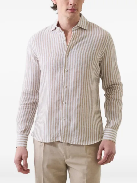PATRICK ASSARAF vertical-stripe long-sleeve shirt