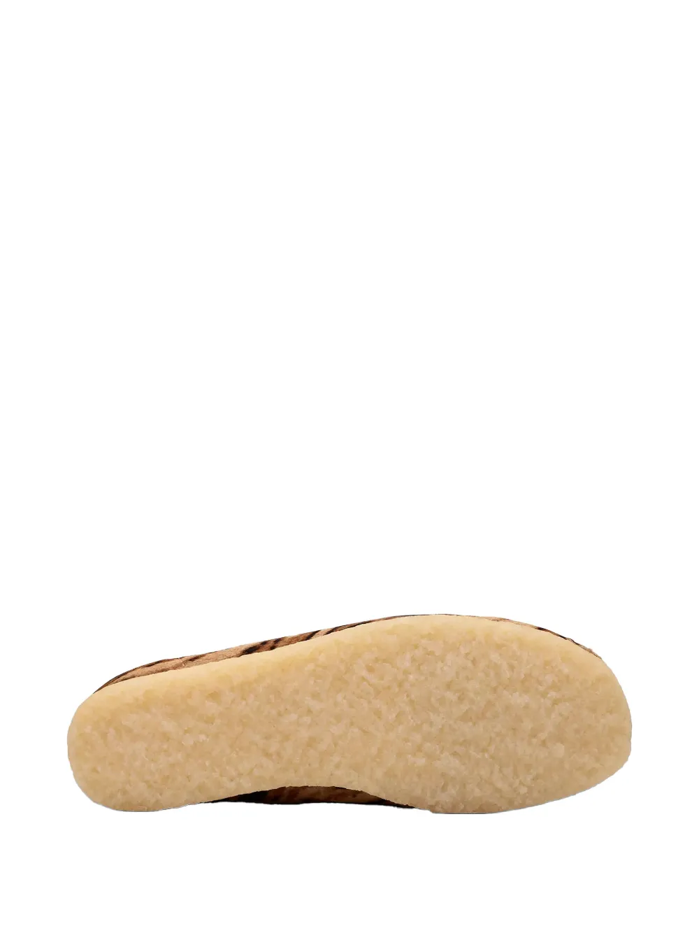 Clarks Wallabee tiger-print loafers Beige
