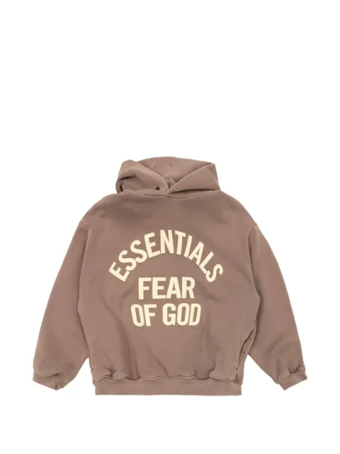 FEAR OF GOD ESSENTIALS KIDS Campus 90s logo-print hoodie