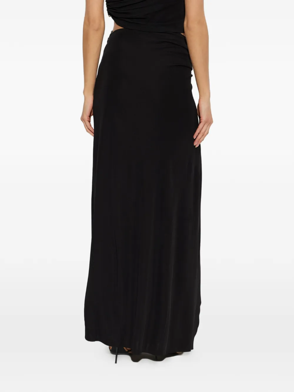 Christopher Esber Bezel Quartz Cascade maxi-rok Zwart