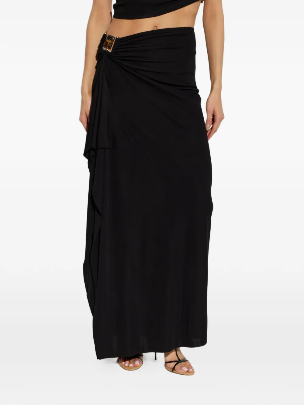 Christopher Esber Bezel Quartz Cascade maxi-rok Zwart