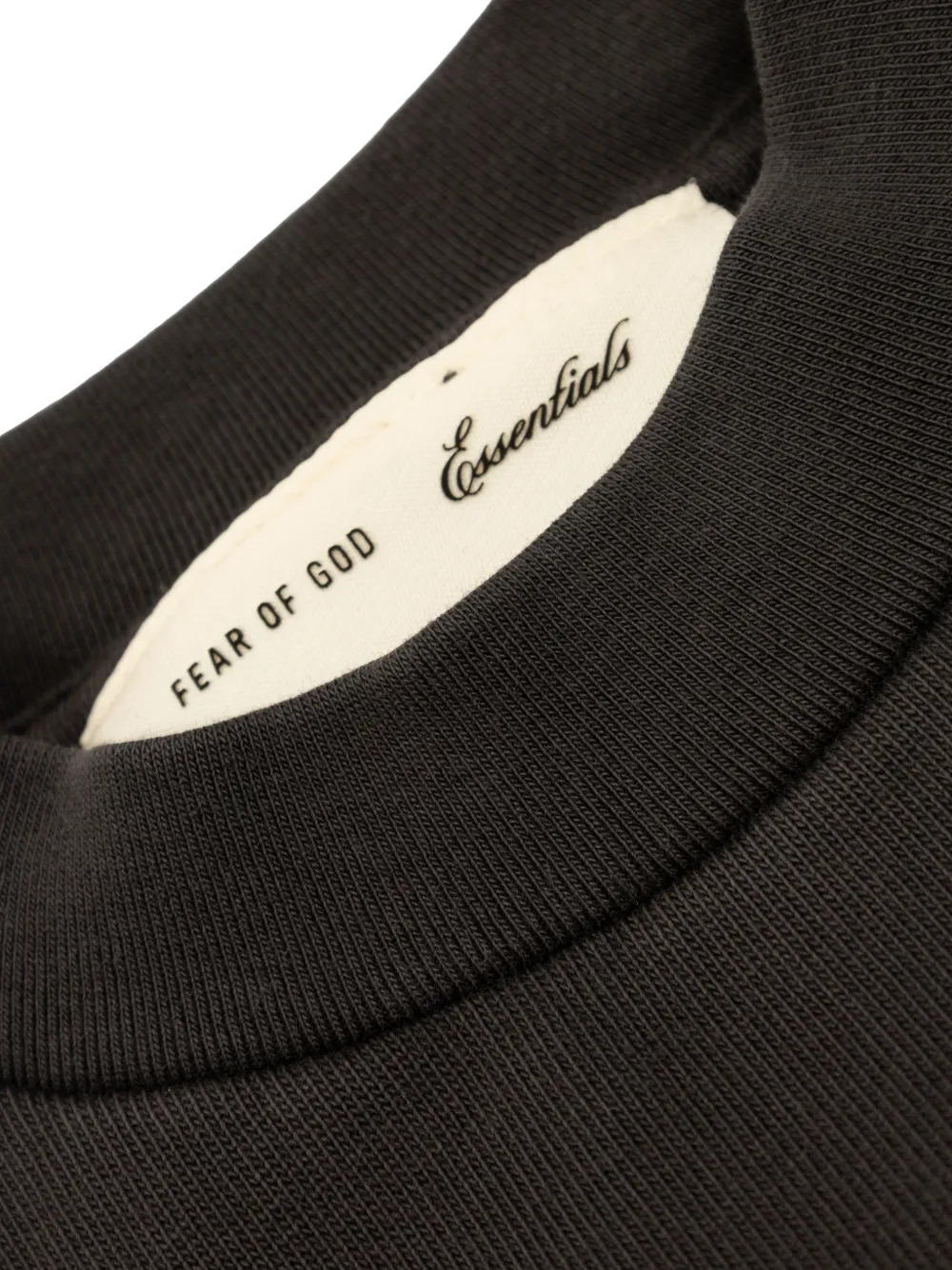 FEAR OF GOD ESSENTIALS KIDS Campus 90's katoenen T-shirt met logoprint Zwart