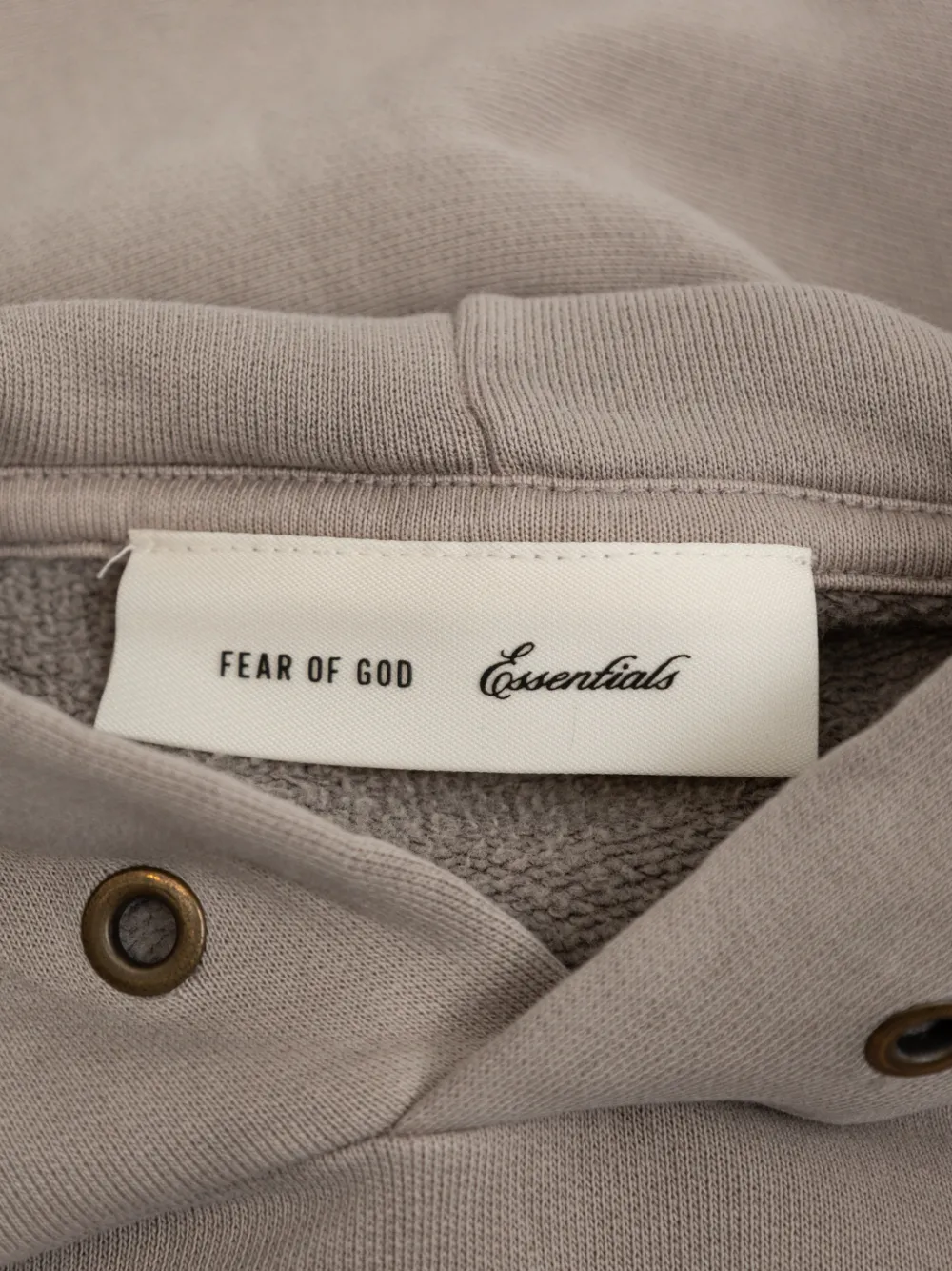 FEAR OF GOD ESSENTIALS KIDS Hoodie met logoprint Beige
