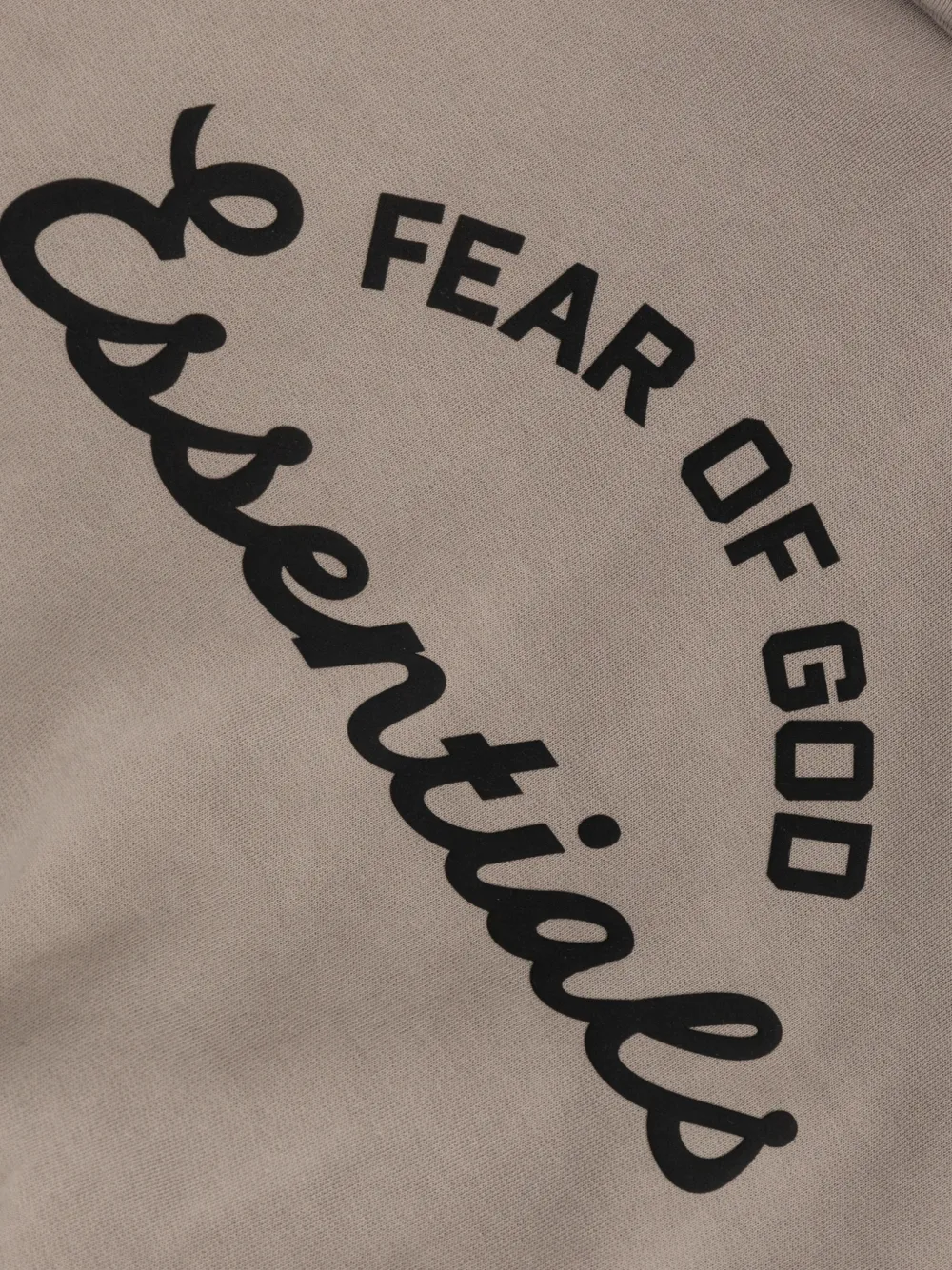 FEAR OF GOD ESSENTIALS KIDS Hoodie met logoprint Beige