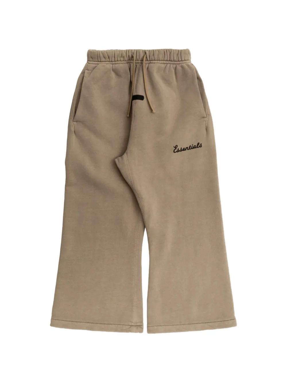 FEAR OF GOD ESSENTIALS KIDS logo-print wide-leg trousers - Toni neutri
