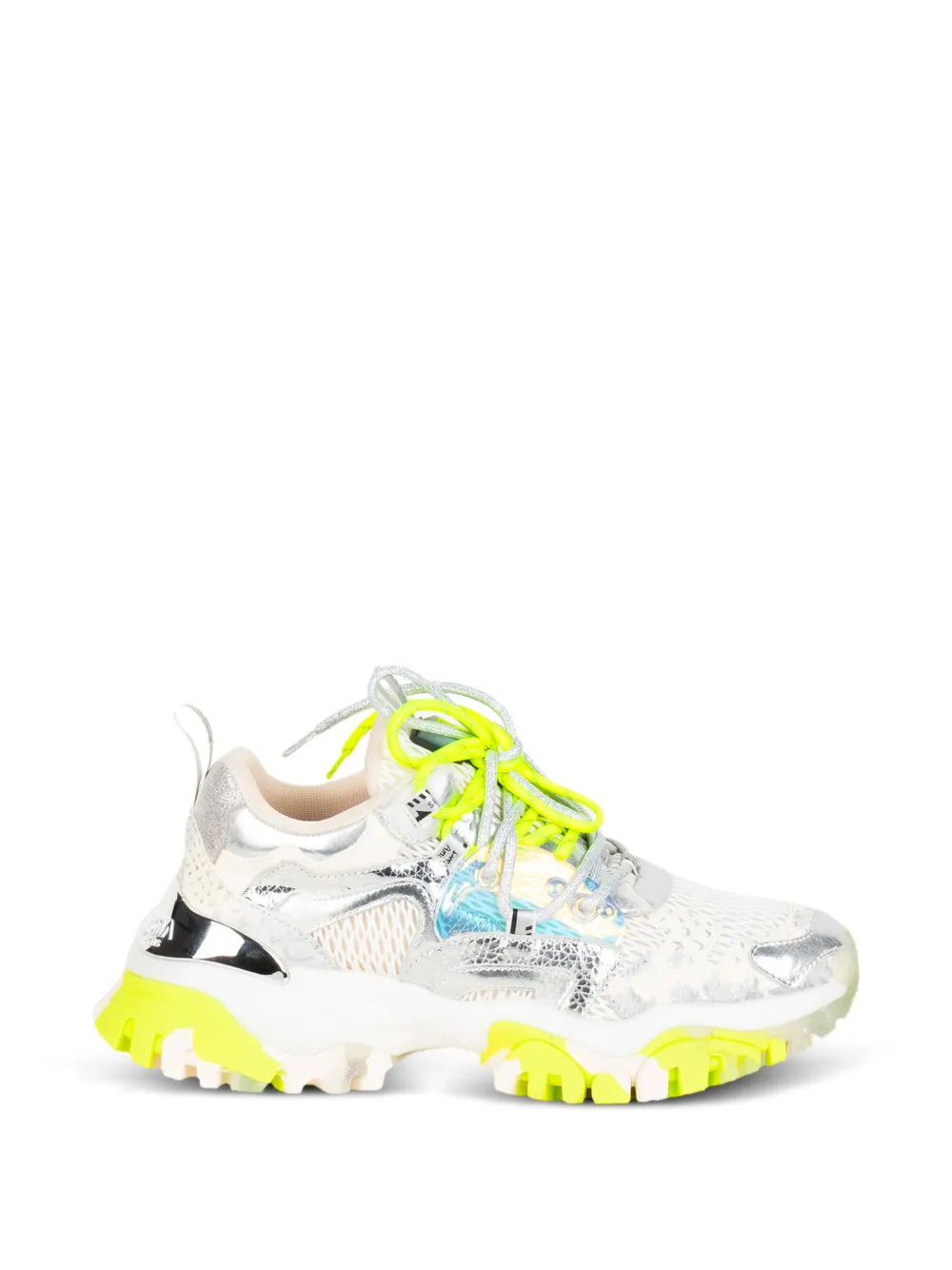 JOIA PARIS metallic panelled sneakers - Weiß