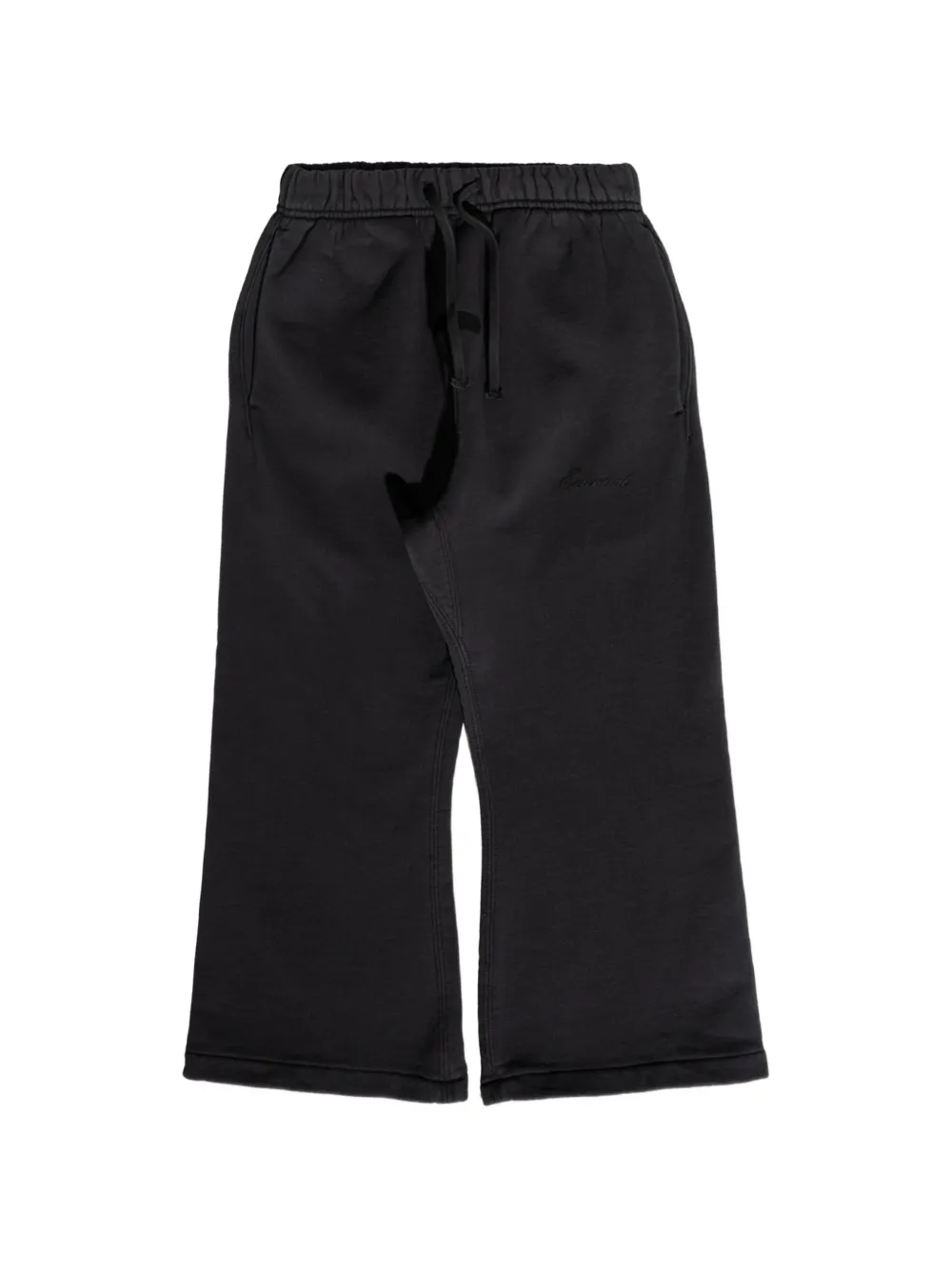 FEAR OF GOD ESSENTIALS KIDS Essentials trainingsbroek met geborduurd logo Zwart