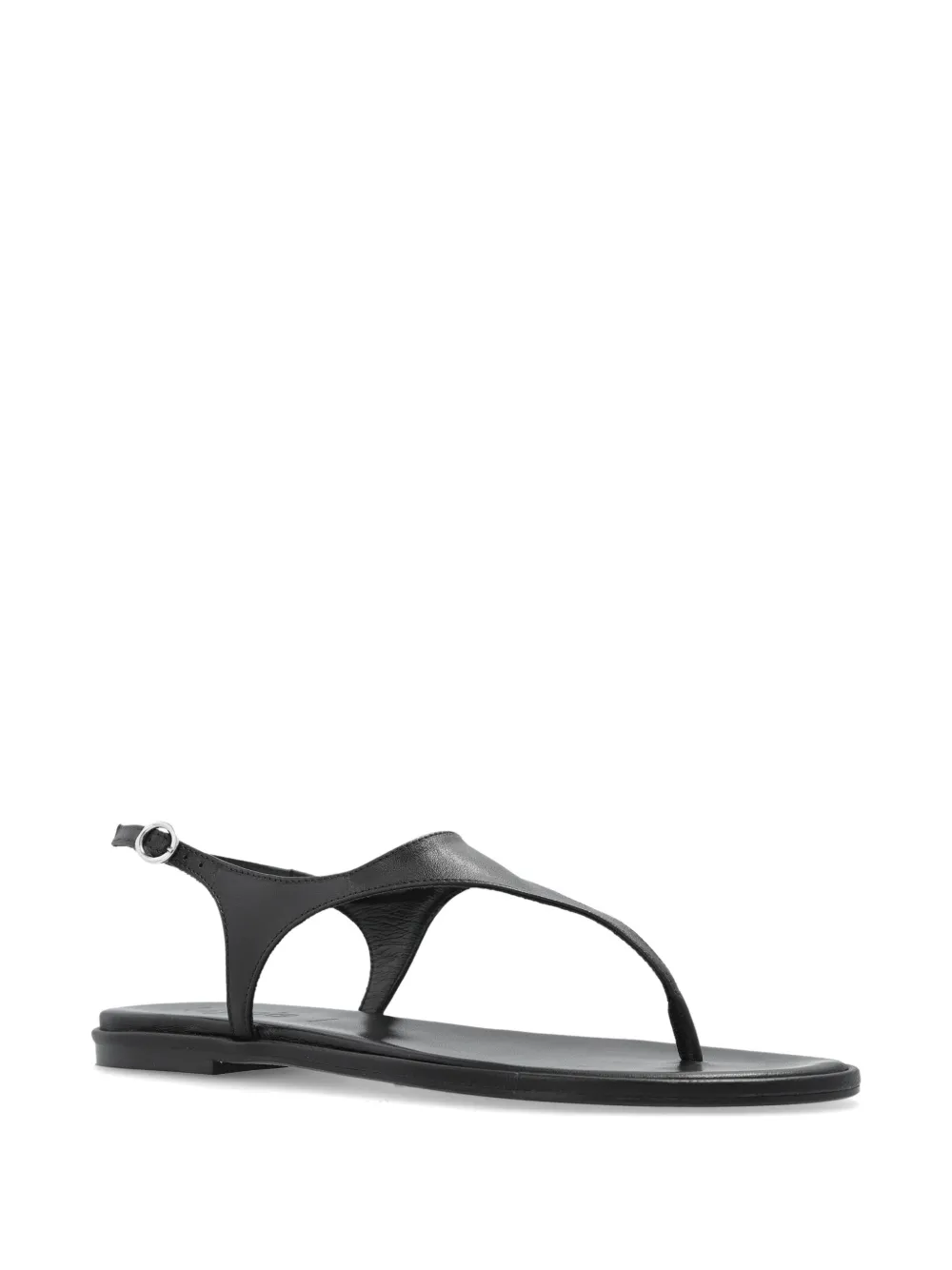 Aeyde Raine leather sandals Zwart