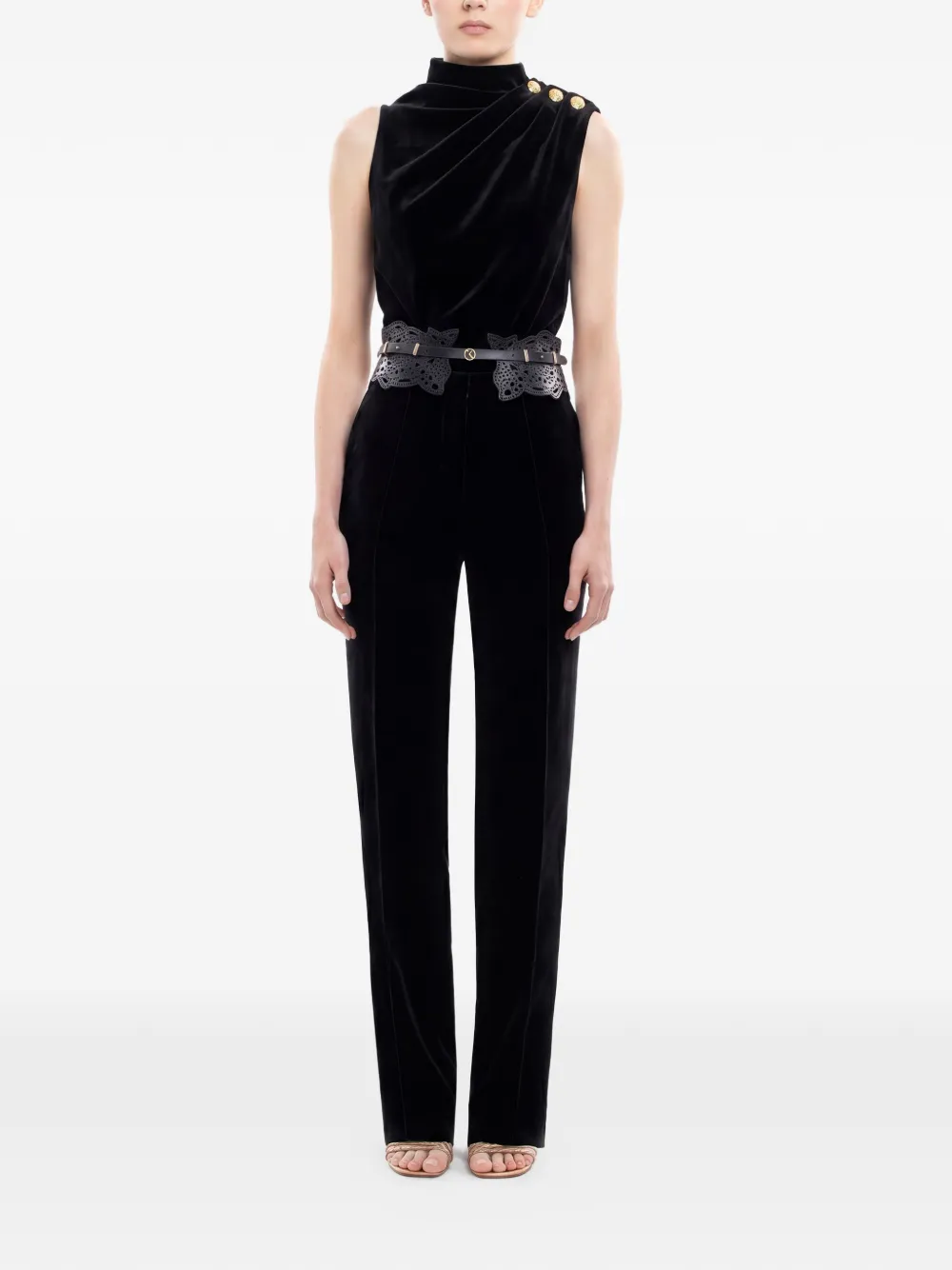 Saiid Kobeisy Straight broek Zwart