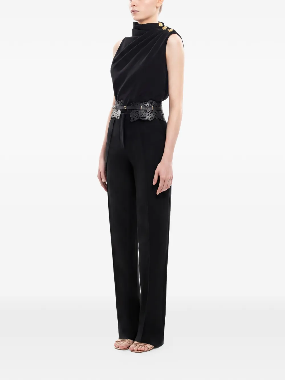 Saiid Kobeisy Straight broek Zwart