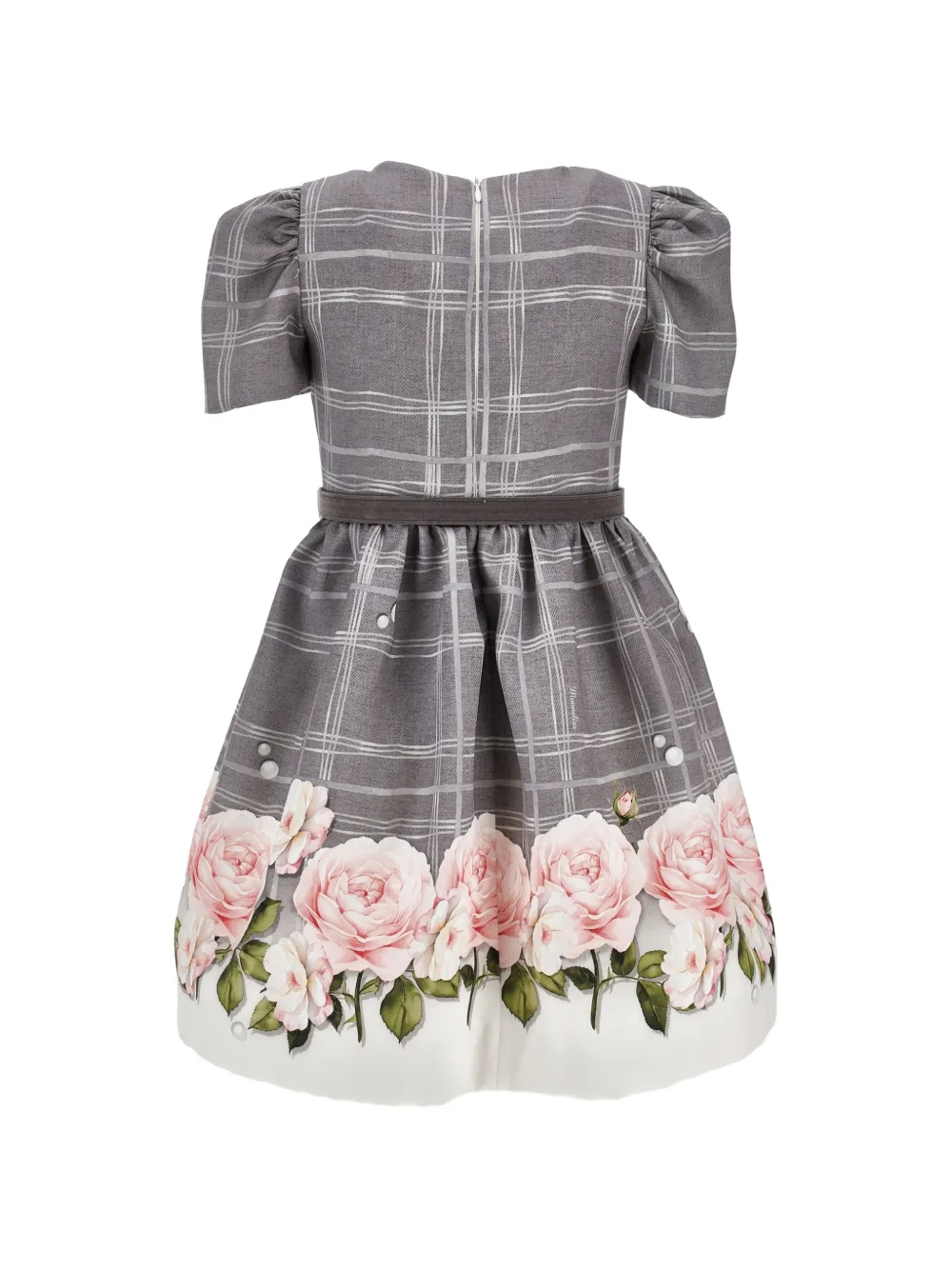 Monnalisa Jurk met bloemenprint Grijs