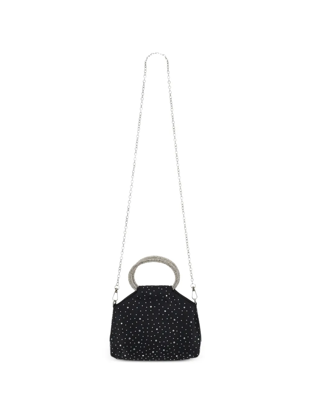 Monnalisa Borsa a spalla con strass - Nero