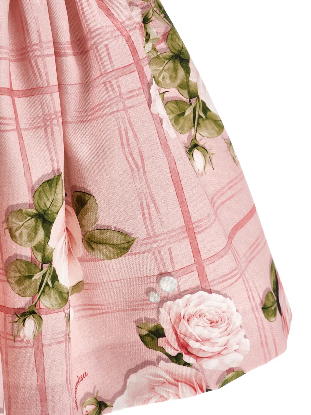 Monnalisa Plooirok met bloemenprint Roze