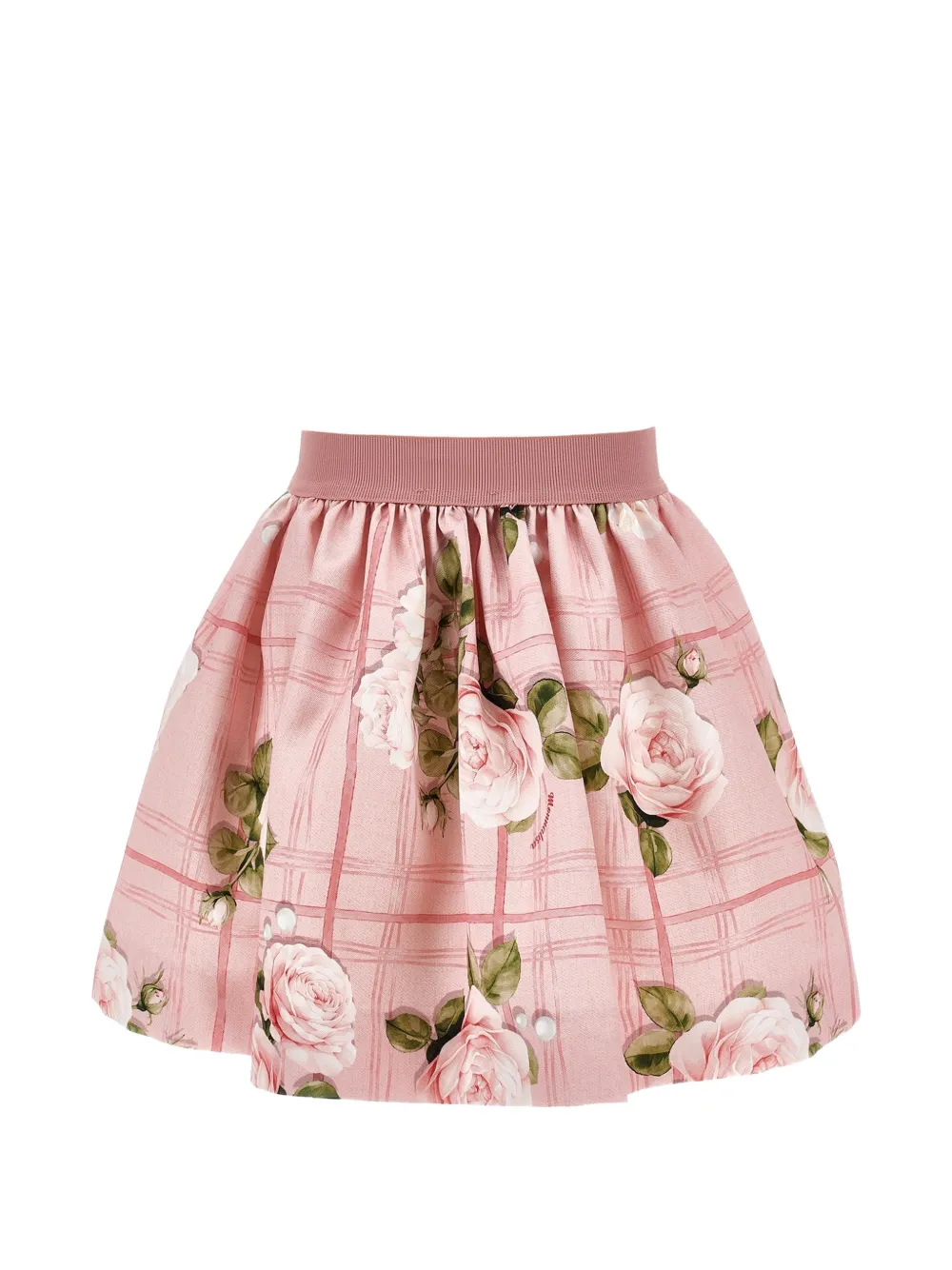 Monnalisa Gonna plissettata a fiori - Rosa