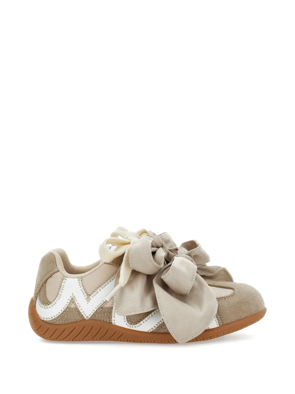 Monnalisa bow-embellishment sneakers - Toni neutri