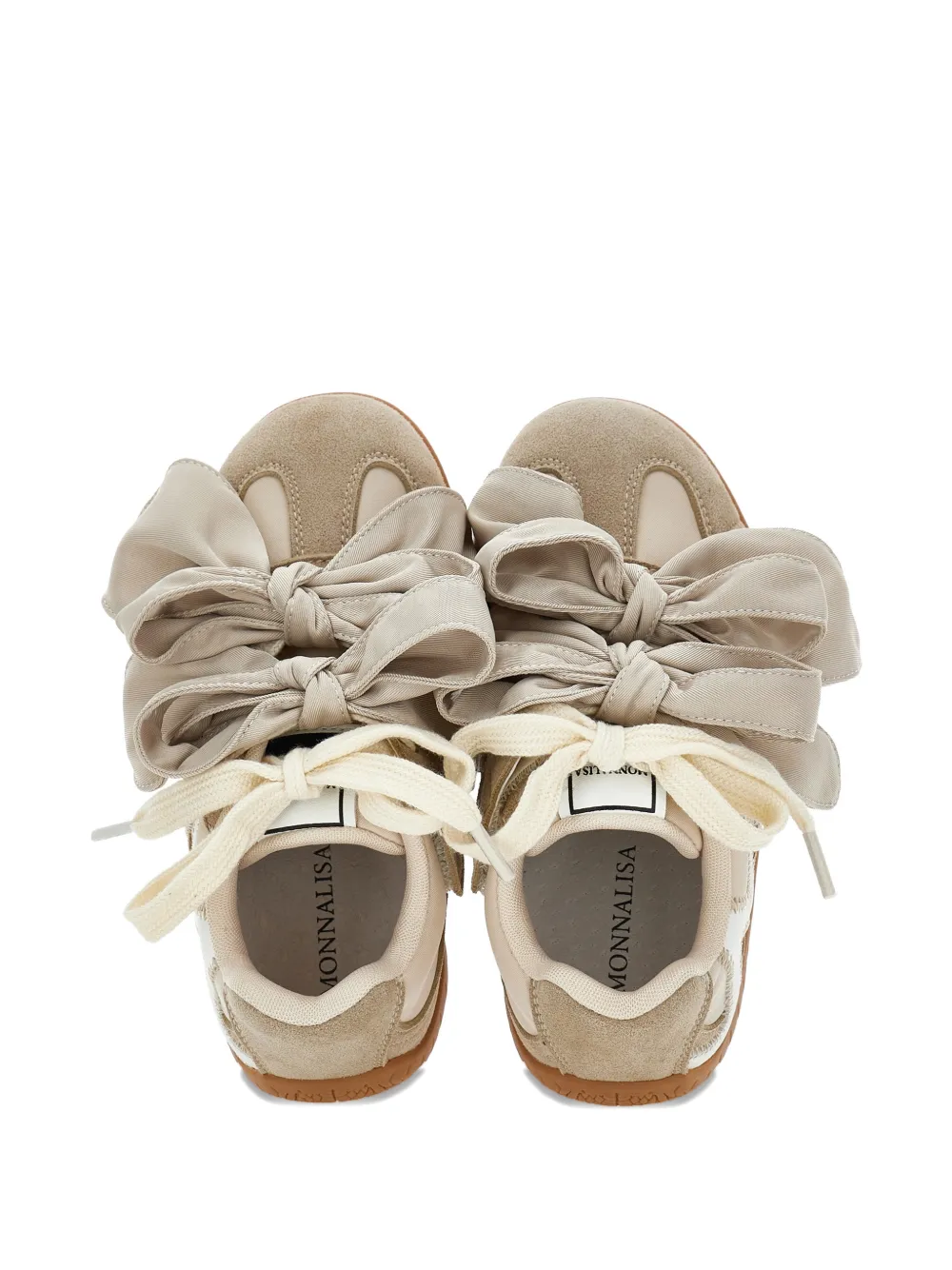 Monnalisa bow-embellishment sneakers Beige