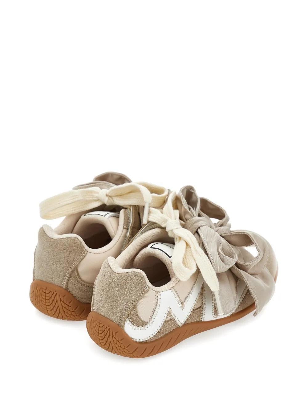 Monnalisa bow-embellishment sneakers Beige