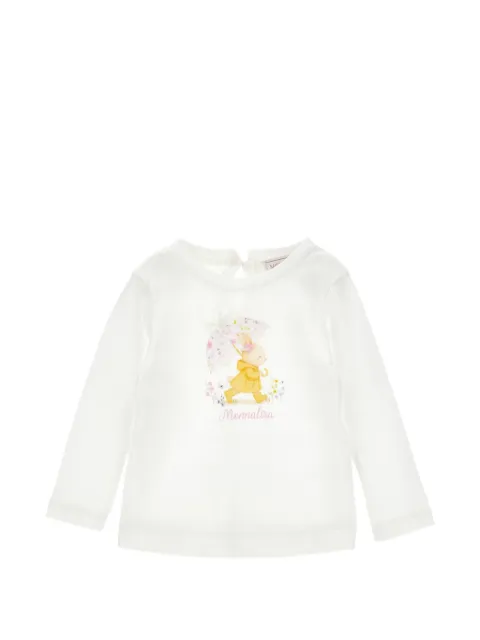 Monnalisa playera con conejo estampado