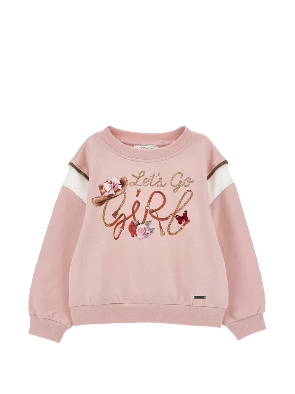 Monnalisa Felpa con grafica - Rosa