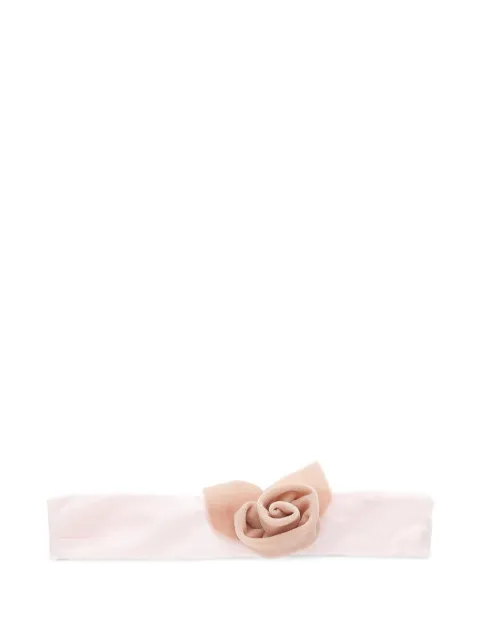 Monnalisa elastisk hårbånd med blomsterdetalje