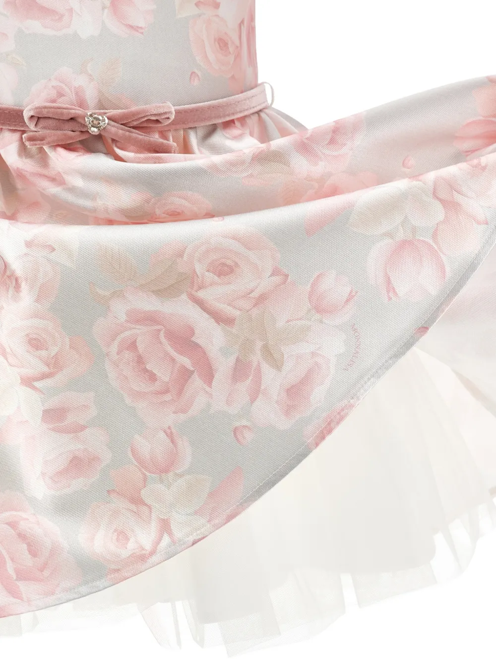 Monnalisa Jurk met bloemenprint Grijs