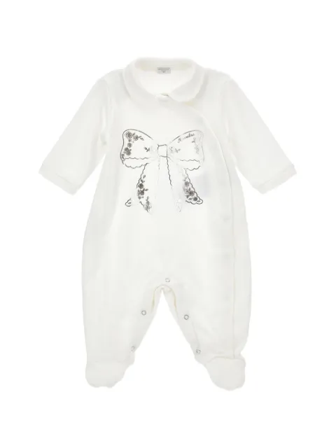 Monnalisa bow-print Peter Pan-collar pajamas