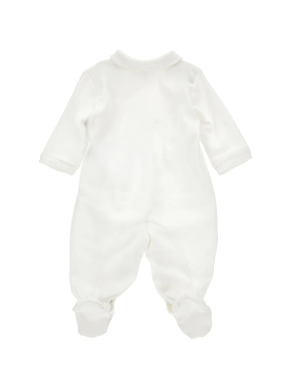 Monnalisa Pyjama met Peter Pan kraag en print Wit