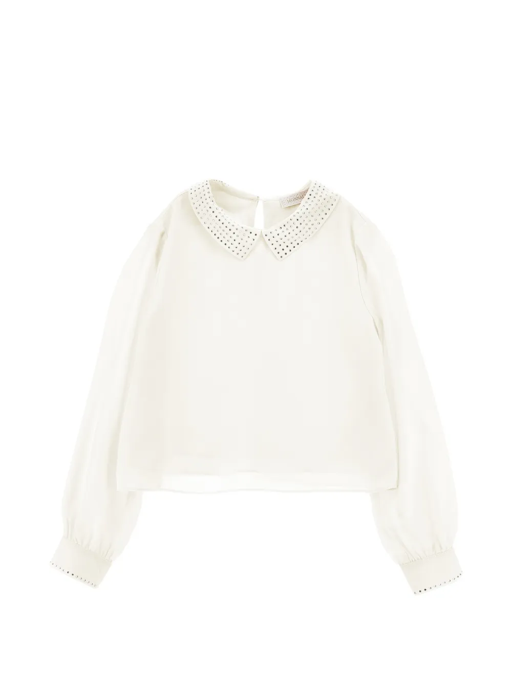 Monnalisa Blusa con decorazione - Bianco