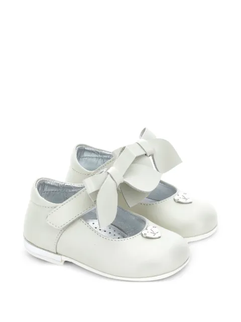 Monnalisa bow-detail heart-plaque ballet flats