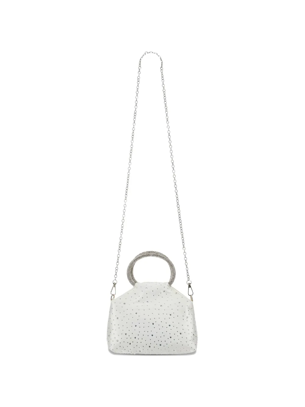 Monnalisa Shopper verfraaid met kristallen Wit