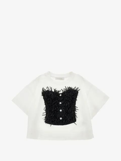 Monnalisa playera con chaleco estampado