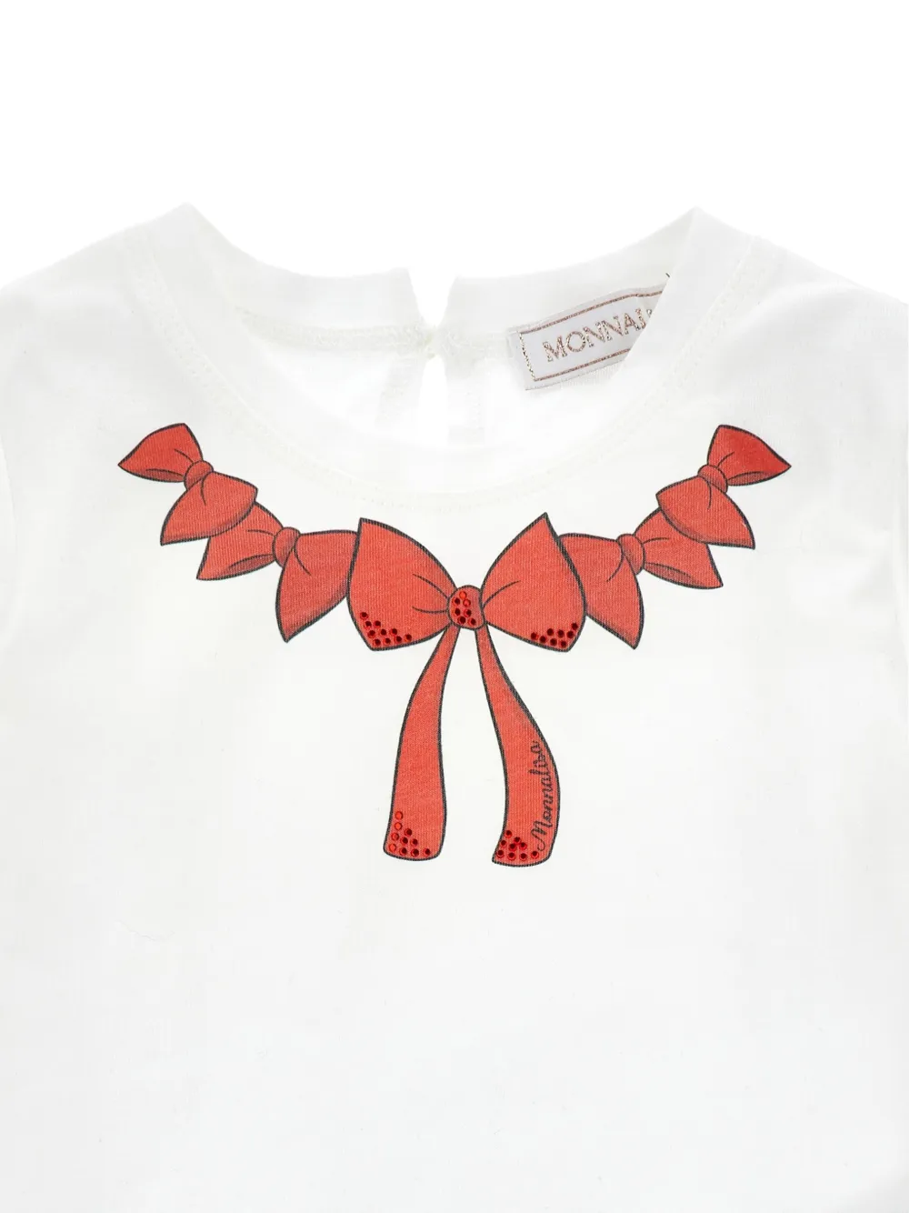 Monnalisa T-shirt met lange mouwen Wit