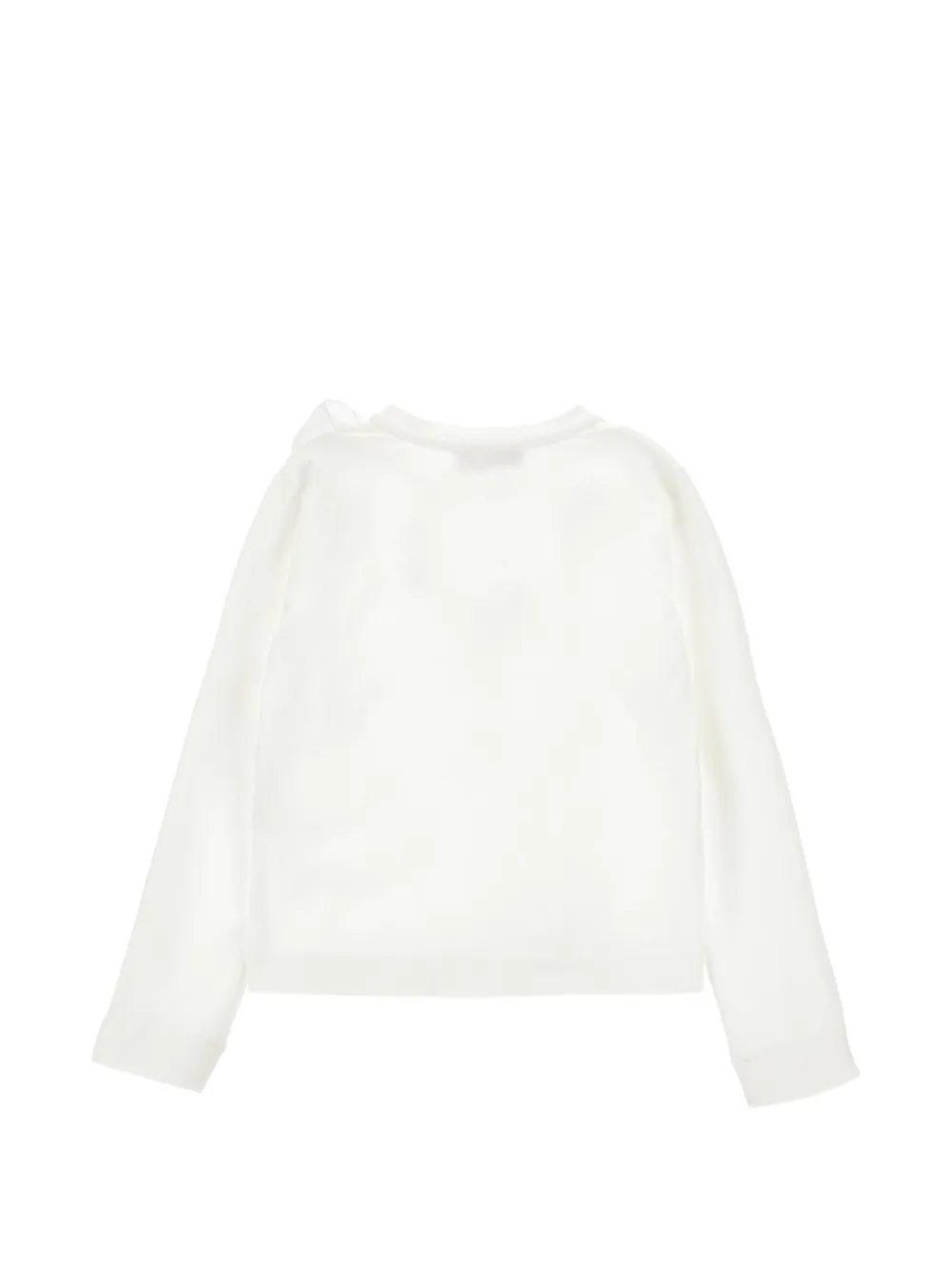 Monnalisa T-shirt verfraaid met bloemen Wit