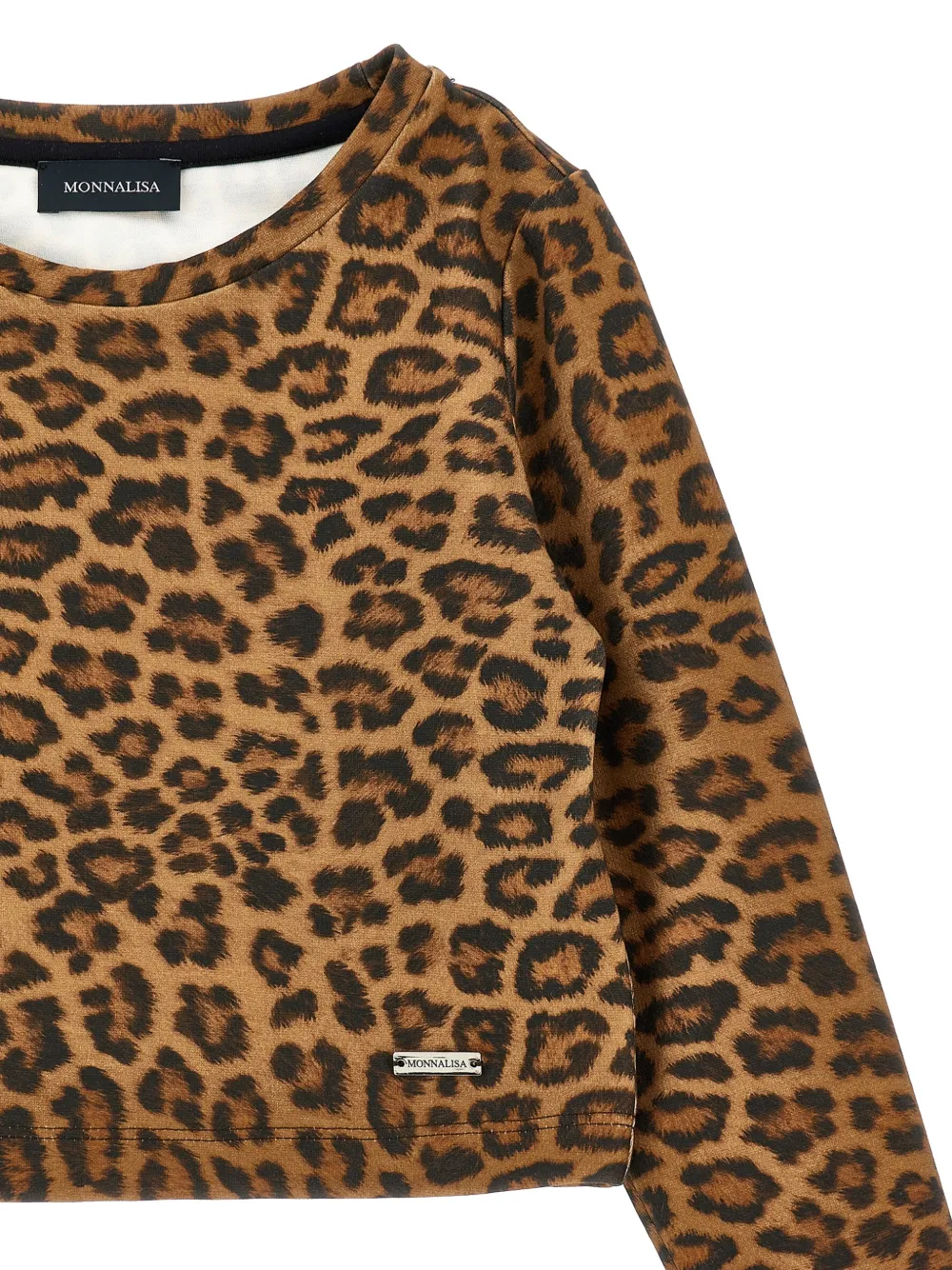Monnalisa Cropped T-shirt Bruin