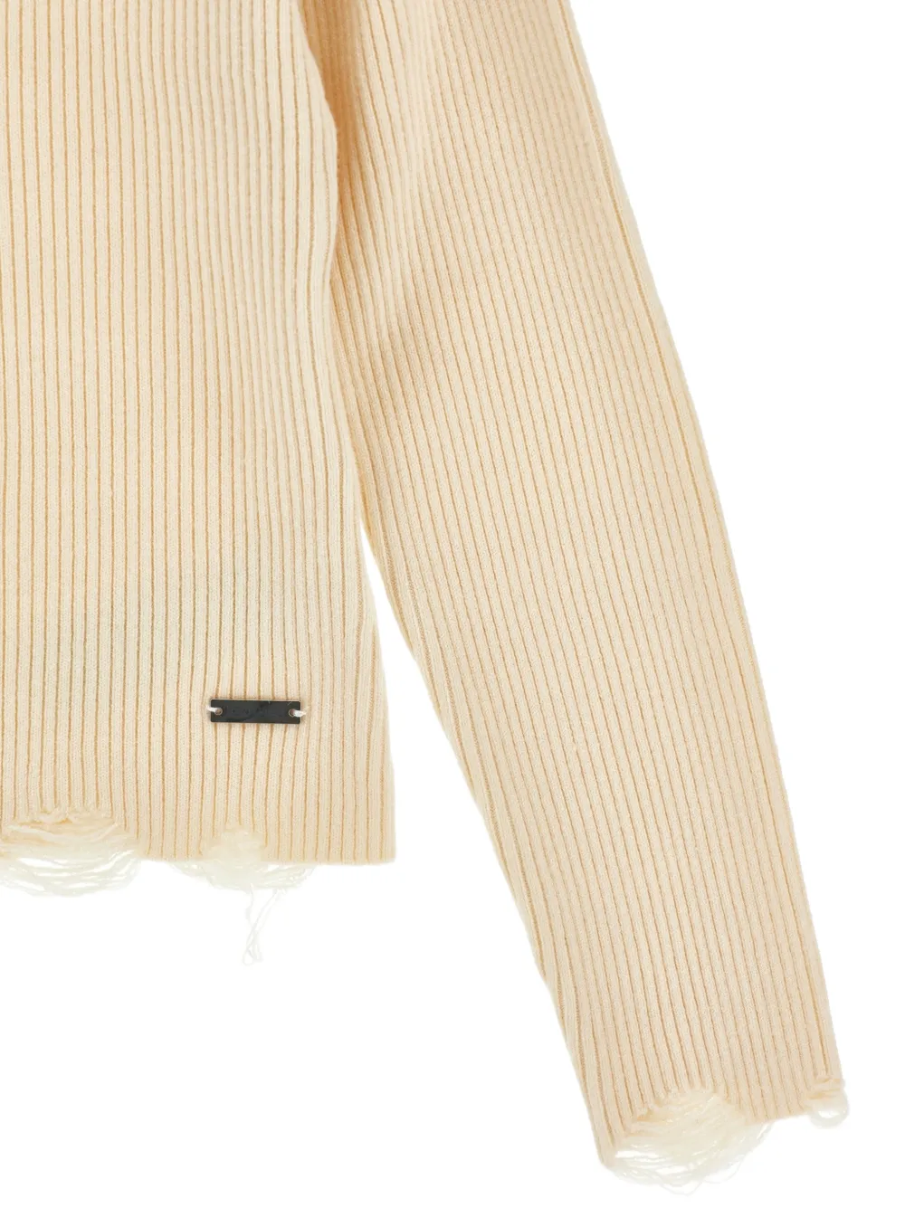 Monnalisa Sweater met logoplakkaat Beige