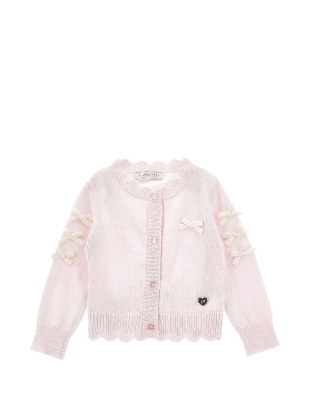 Monnalisa Cardigan con fiocco - Rosa