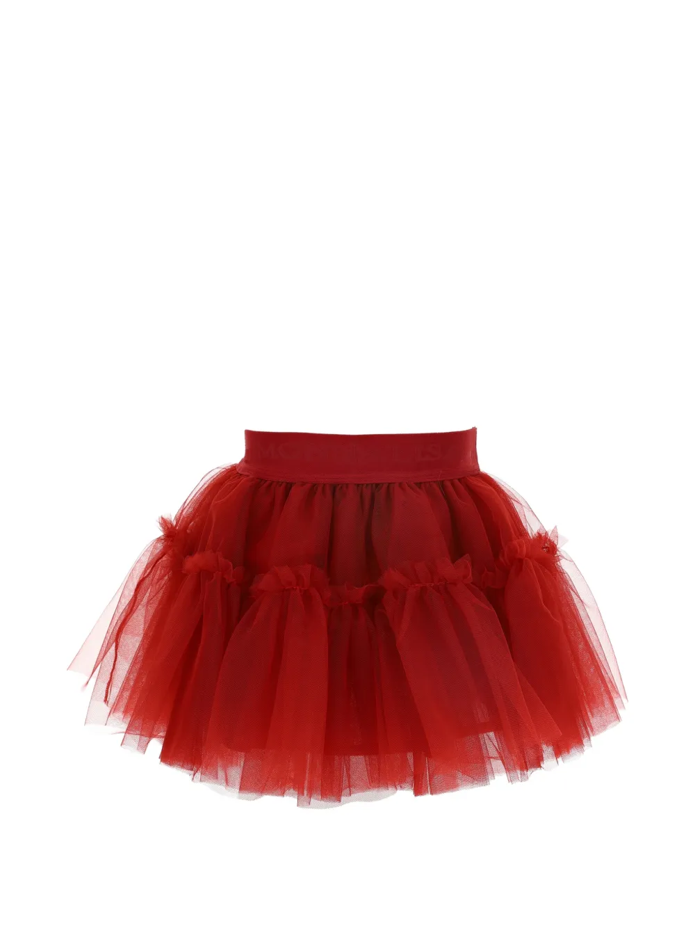 Monnalisa Gonna con ruches in tulle - Rosso
