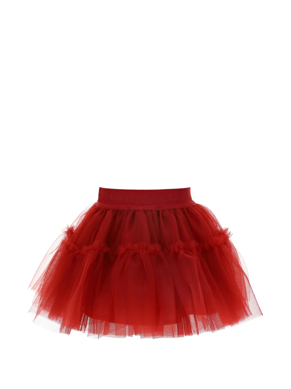 Monnalisa Tulen rok met ruches Rood