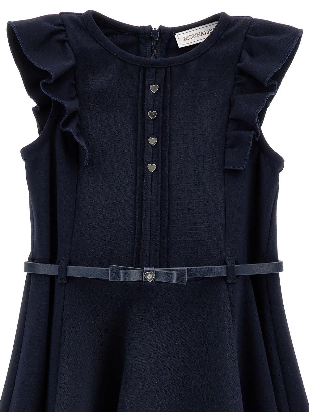 Monnalisa Jurk met ruches Blauw