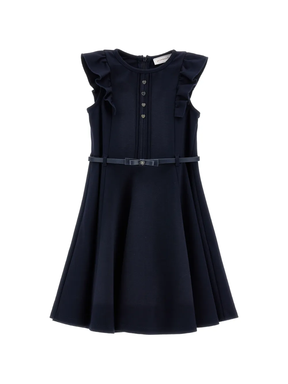 Monnalisa Abito con cintura - Blu