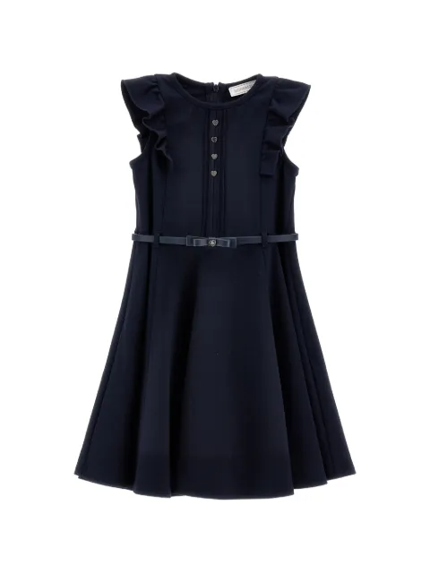 Monnalisa ruffled belted dress