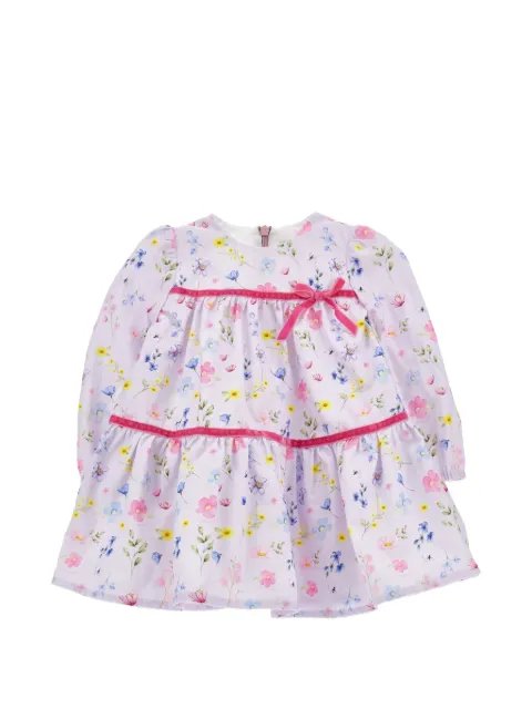 Monnalisa floral-print tiered dress