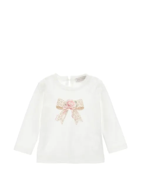 Monnalisa bow-print T-shirt