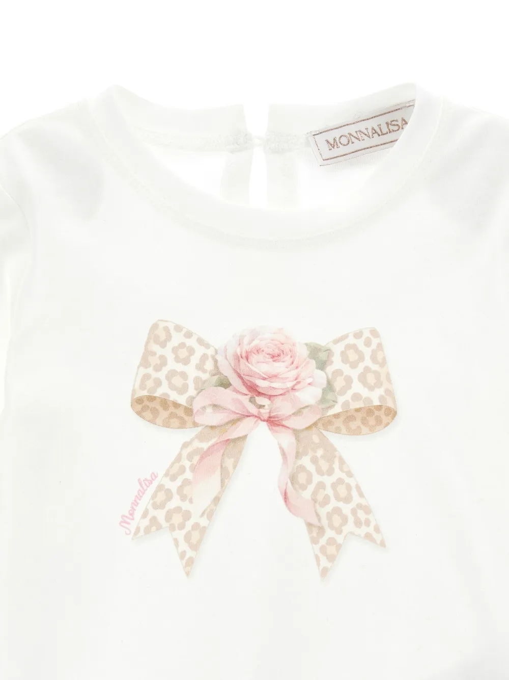 Monnalisa T-shirt met print Wit