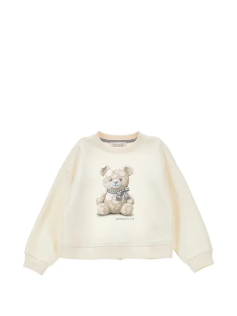 Monnalisa suéter con estampado Teddy Bear