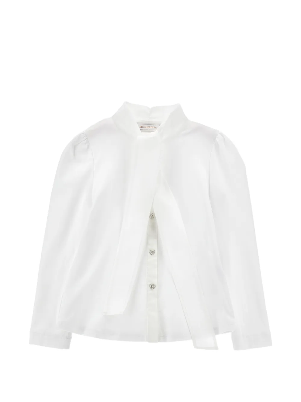 Monnalisa Blouse met strikdetail Wit