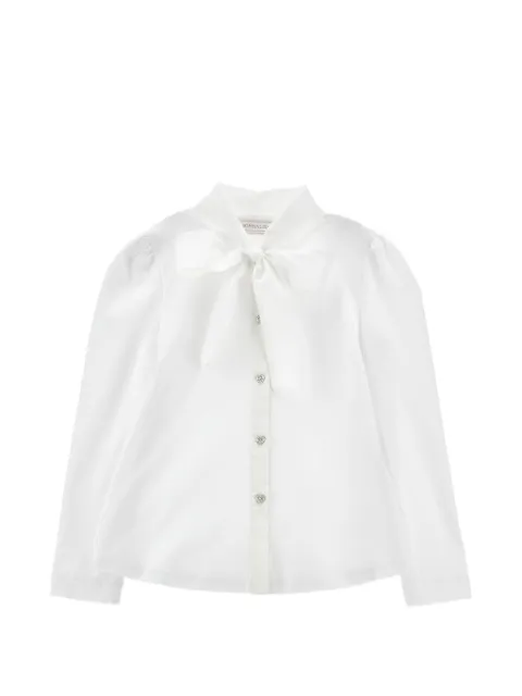 Monnalisa Blusa com laço e laço na gola