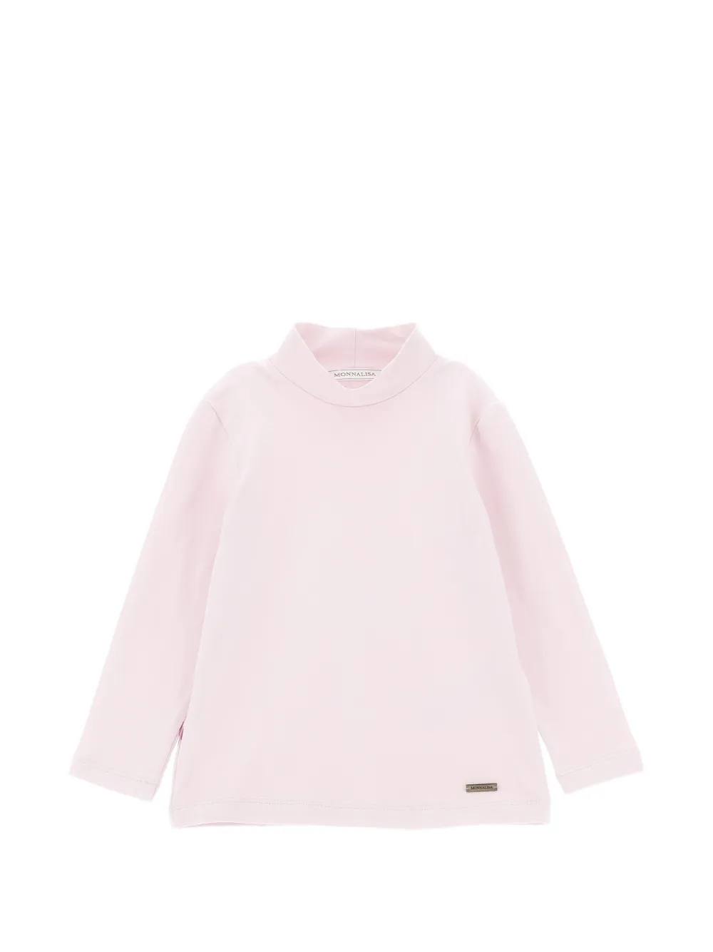 Monnalisa ハイネック ロングスリーブトップ | ピンク | Image 1