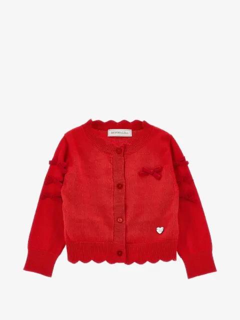 Monnalisa bow-embellished cardigan